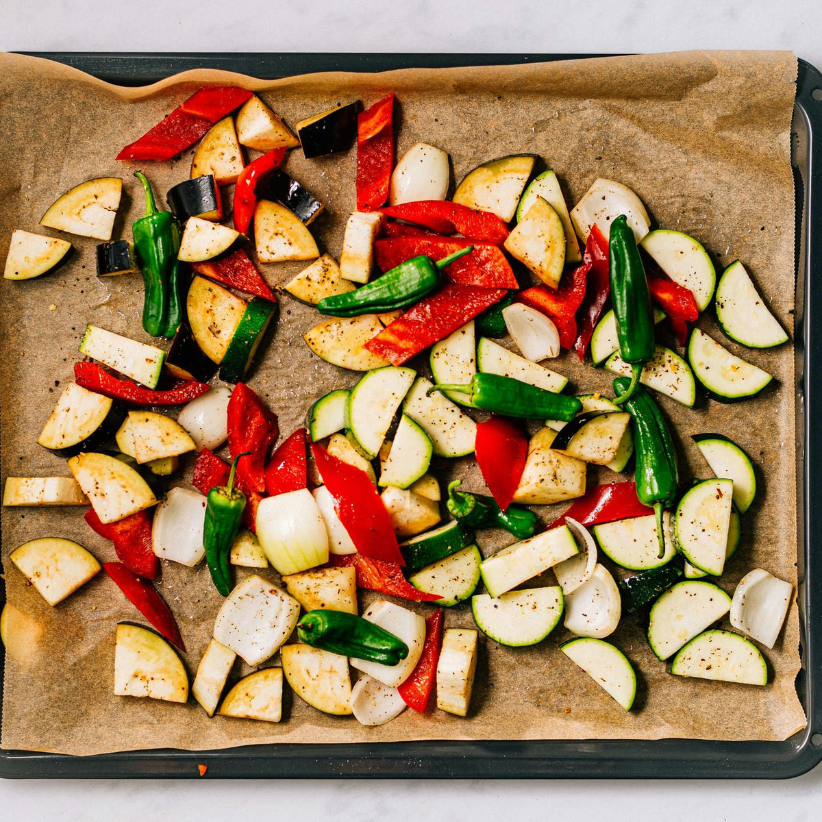 Bell Pepper Sheet Pan Chicken With Zucchini And Tomatoes Low GI