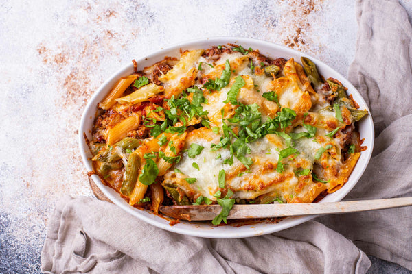 Ricotta Pasta Bake Easy Baked Ziti Recipe With Ground Beef Ricotta