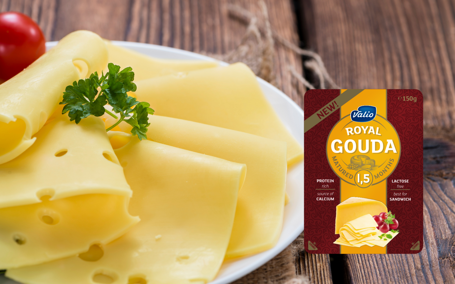 Royal Gouda Yellow viilujuust 150g: Hero Image - Pos 1
