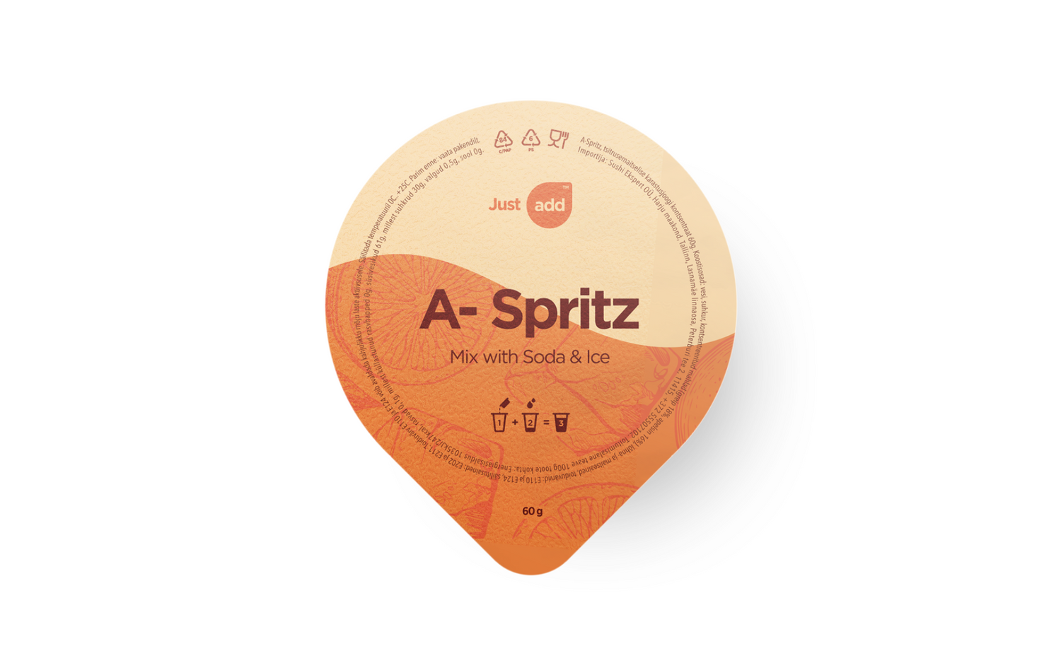 "A-Spritz, tsitrusemaitselise karastusjoogi kontsentraat 60g": Hero Image - Pos 1
