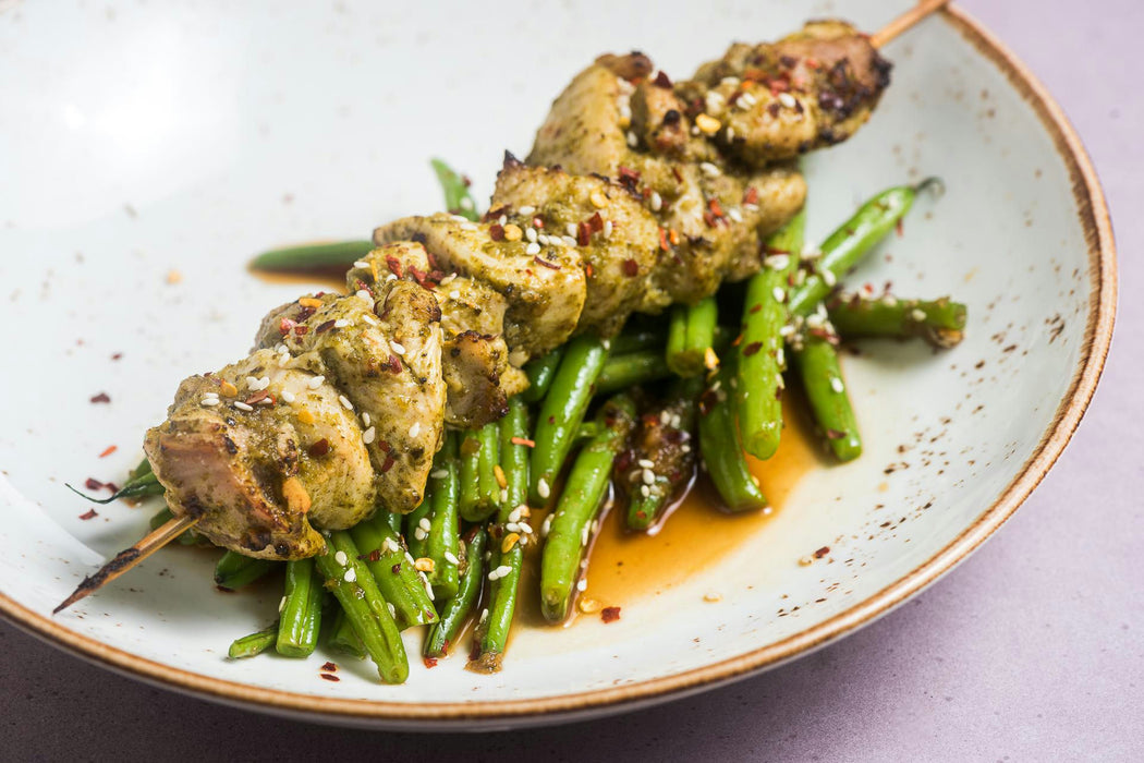 Garlic Chicken Thigh Honey Soy Skewers Grilled Chicken Honey Soy