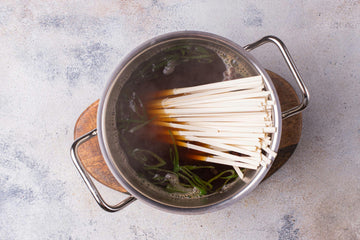 Then add the noodles and cook them for 10-12 minutes until done.
