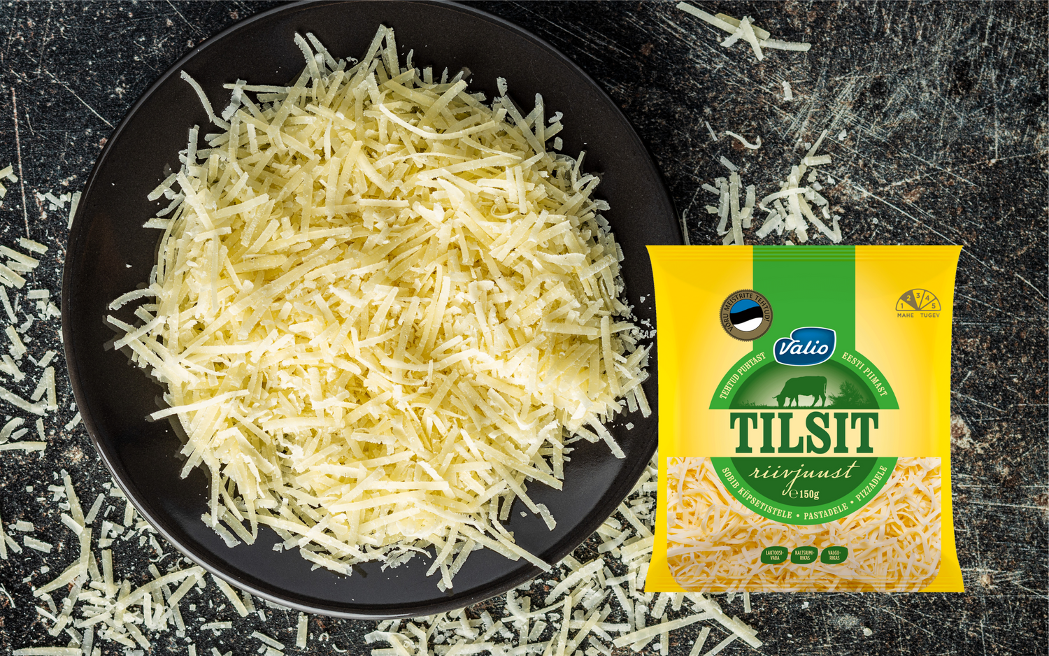 Valio Tilsit riivjuust 150g: Hero Image - Pos 1