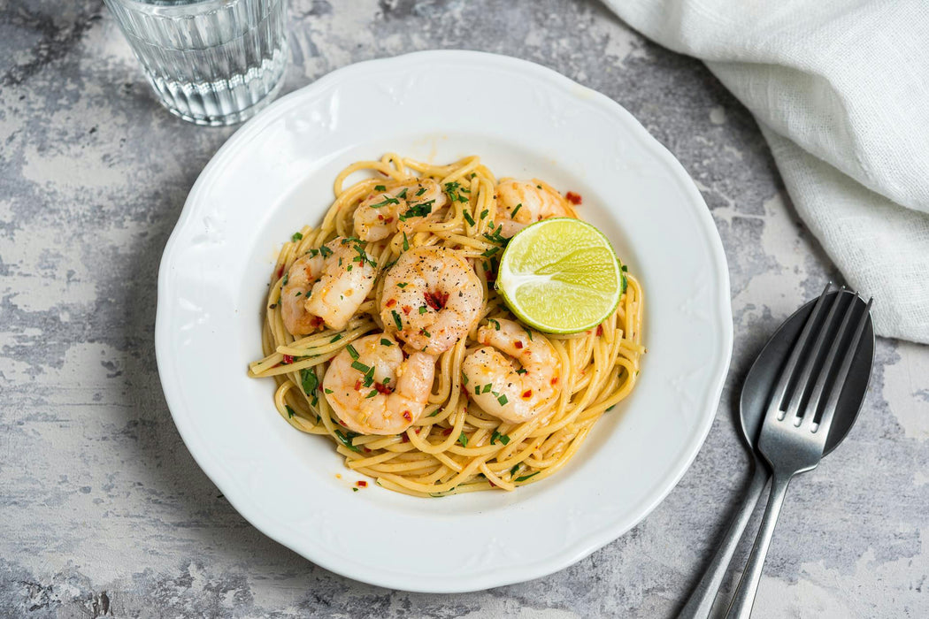Spaghetti with Shrimp, Garlic, Chili Lime – Clean Kitchen